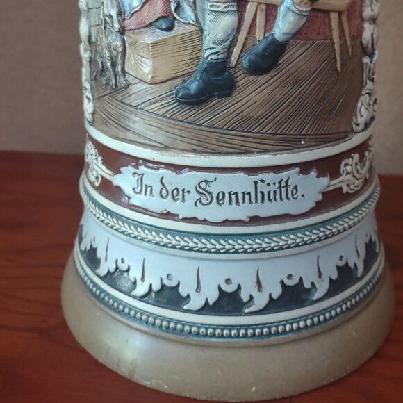 Vintage A.J. Thewalt Stein "Zither Player" - Picture 5 of 15